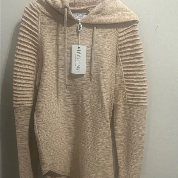 Leif Nelson Women's Tan Cowl Neck Sweater - Picture 4 of 6